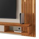 Ver imagem 7 de Painel Home Suspenso Ripado Led Tv até 80 Polegadas Off White Naturalle Hit Shop Jm