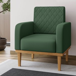 Poltrona Decorativa Ágata em Veludo Just Time