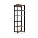 Ver imagem 3 de Closet Modulado Guarda Roupa Roupeiro Estante Quarto Solteiro Casal Prateleiras Preto Marrom