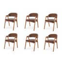 Ver imagem 2 de Kit 6 Cadeiras para Mesa de Jantar Gaia