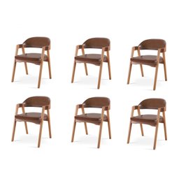 Kit 6 Cadeiras para Mesa de Jantar Gaia - 1