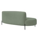 Ver mais imagens de Sofá Orgânico 2 Lugares 150cm Argos Pés Preto Bouclé Verde Claro - Nexta Casa