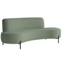 Ver imagem 1 de Sofá Orgânico 2 Lugares 150cm Argos Pés Preto Bouclé Verde Claro - Nexta Casa