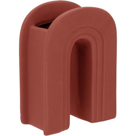Opala Vaso 18x14x7cm Cerâmica Coral