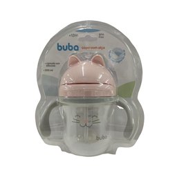 Copo com Alça Removível Gatinha Rosa Buba 220ml - 4