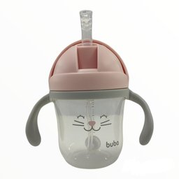 Copo com Alça Removível Gatinha Rosa Buba 220ml - 2