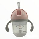 Ver imagem 2 de Copo com Alça Removível Gatinha Rosa Buba 220ml