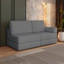 Ver imagem 2 de Sofá Cama à Vácuo 2 Lugares Linha Modular Flip Magic