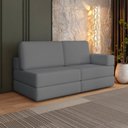 Ver imagem 1 de Sofá Cama À Vácuo 2 Lugares Linha Modular Flip Magic Yescasa