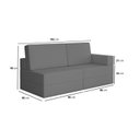 Ver imagem 6 de Sofá Cama À Vácuo 2 Lugares Linha Modular Flip Magic Yescasa