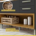 Ver mais imagens de Cozinha Modulada 2 Peças Ripado Princesa 100% Mdf