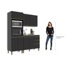 Cozinha Cecilia Modulada 9 Pecas 7 Portas 3 Gavetas 190Cm  - 4