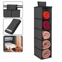 Ver imagem 1 de Prateleira Vertical de Porta Sapateira Organizador Guarda Roupa Closet Armario Multiuso 5 Divisorias