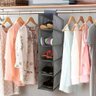 Prateleira Vertical de Porta Sapateira Organizador Guarda Roupa Closet Armario Multiuso 5 Divisorias - 2