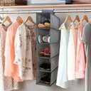Ver imagem 2 de Prateleira Vertical de Porta Sapateira Organizador Guarda Roupa Closet Armario Multiuso 5 Divisorias