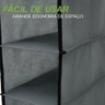 Prateleira Vertical de Porta Sapateira Organizador Guarda Roupa Closet Armario Multiuso 5 Divisorias - 5