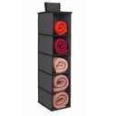 Ver imagem 3 de Prateleira Vertical de Porta Sapateira Organizador Guarda Roupa Closet Armario Multiuso 5 Divisorias