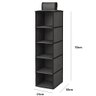 Prateleira Vertical de Porta Sapateira Organizador Guarda Roupa Closet Armario Multiuso 5 Divisorias - 7