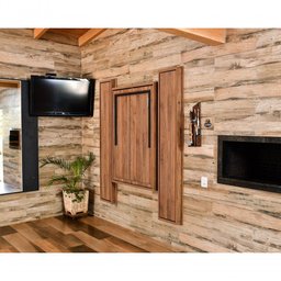 Conjunto Mesa Dobrável Retrátil de Parede com Bancos 4,15m Noronha - 5