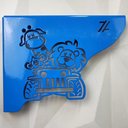 Ver imagem 4 de Mão Francesas de Aço Ornamentada Safari Azul Zarg Decorativa 20cm Menino