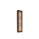 Ver imagem 1 de Arandela Fox Lustres Ar05-b Ripada 50x20x9cm Madeira Mdf e Acrílico 2xe27 Cor:cocoa Brown