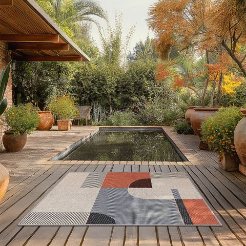 Tapete 100x150cm New Colors Outdoor Tapetes São Carlos