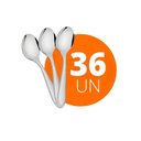 Ver imagem 2 de Kit - 36 Colheres de Sobremesa Luxo Laguna em Aço Inox Csitop - Tramontina
