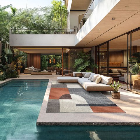 Tapete 200x290cm New Colors Outdoor Tapetes São Carlos