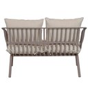 Ver imagem 4 de Sofá Seiva 02 Lugares Pp Fendi Almofada Amêndoa Base Metal - 75773