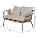 Ver imagem 5 de Sofá Seiva 02 Lugares Pp Fendi Almofada Amêndoa Base Metal - 75773