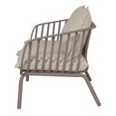 Ver imagem 3 de Sofá Seiva 02 Lugares Pp Fendi Almofada Amêndoa Base Metal - 75773