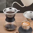 Ver imagem 2 de Coador Inox Filtro de Café Chá sem Papel Peneira Mini Reutilizável Luxo