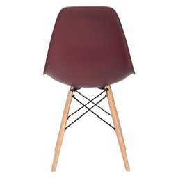 KIT - Mesa Eames com tampo de vidro 120 cm + 5 cadeiras Eiffel DSW Marrom - 7