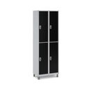 Ver imagem 1 de Locker Aço 4 Portas Grandes para Escola e Clube:preto