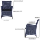 Ver imagem 3 de Jogo Sofá e 2 Poltronas de Área Igapó Alumínio Pintura Marrom Corda Náutica Estofado 12 Trama