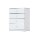 Ver imagem 2 de Quarto de Bebê Completo Labirinto 2 Peças (1 Guarda Roupa + 1 Cômoda) Qi96 Rústico/branco - Henn