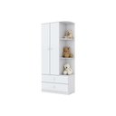 Ver imagem 4 de Quarto de Bebê Completo Labirinto 2 Peças (1 Guarda Roupa + 1 Cômoda) Qi96 Rústico/branco - Henn