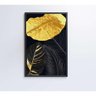 Quadro Folhas Douradas 2 40x60 Cm Vidro Impresso - 2