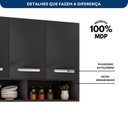 Ver imagem 5 de Armário de Cozinha com Nichos Organizadores Yescasa Cinza/Grafite Acetinado