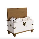 Ver imagem 2 de Baú Retrô Off White/nogueira