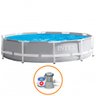 Piscina Intex 4.485 Litros Estrutural Prism Cinza com Bomba Filtrante 110v - 1