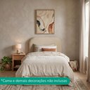 Ver imagem 7 de Cabeceira Painel Suspenso Solteiro 100 cm Alana Organica Boucle Creme Artte