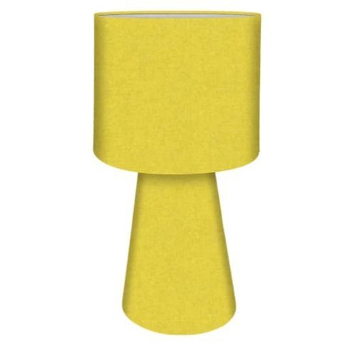 Luminária Luxo Cilíndrica 20x38cm:amarelo