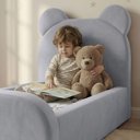 Ver imagem 2 de Cama Montessoriana Juvenil Segura e Confortável Soft com Colchão Cinza
