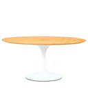 Ver imagem 2 de MESA DE JANTAR TULIPA SAARINEN REDONDA 1,60 BASE BRANCA TAMPO FREJO