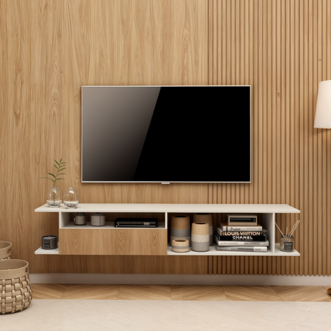 Rack Tokyo com Prateleira 136cm para TV 60" Byhouse