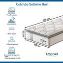 Ver mais imagens de Colchão Solteiro Mola Ensacada Probel Bari (88x188x32cm)