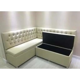 Conjunto Canto Alemão Baú Encosto Captone Suede (1,20x1,50):café com Leite - 3