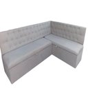 Ver imagem 5 de Conjunto Canto Alemão Baú Encosto Captone Suede (1,20x1,50):café com Leite