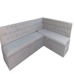 Conjunto Canto Alemão Baú Encosto Captone Suede (1,20x1,50):café com Leite - 5